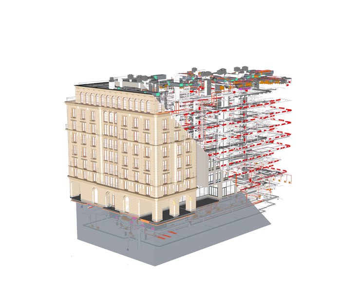 Разработка BIM-моделей из 2D-чертежей и облаков точек